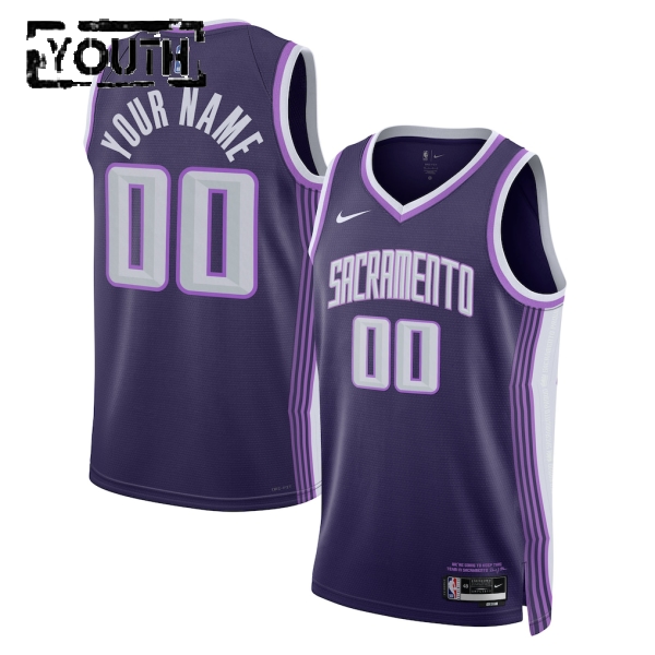 Sacramento Kings Trikot Benutzerdefinierte Nike 2025-26 City Edition Lila Swingman - Kinder Sacramento Kings Trikot Benutzerdefinierte Nike 2025-26 City Edition Lila Swingman - Kinder